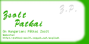 zsolt patkai business card